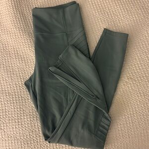 Athleta Delaney Moto Tight-blue green color